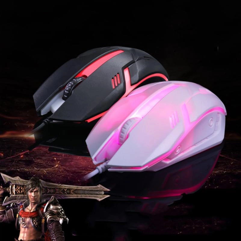 Ergonomic Backlit Gaming Mouse - Wi-Fi