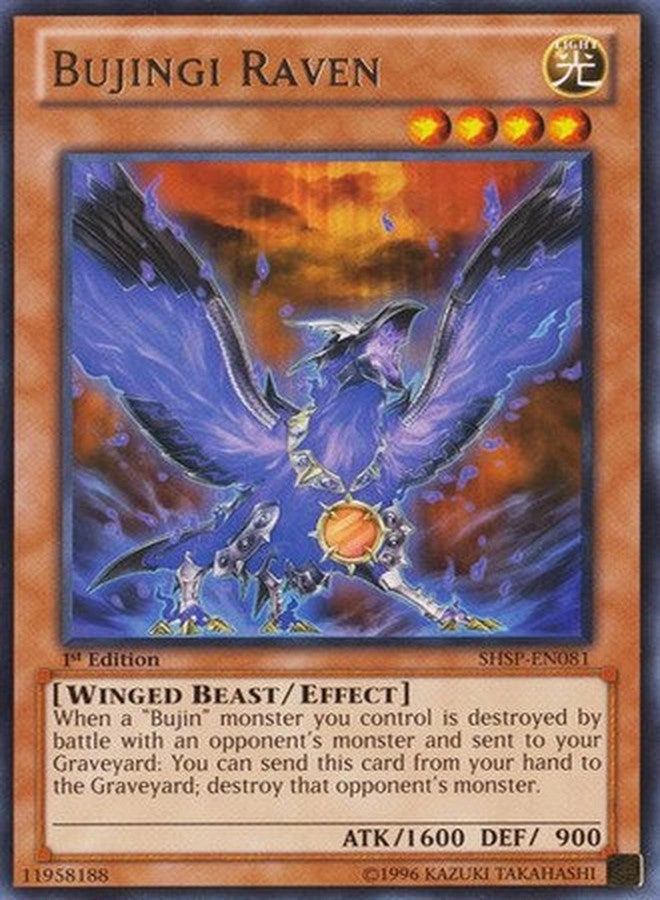 Yu-Gi-Oh! Bujingi Raven SHSP-EN081 - Shadow Specters 1st Edition Rare