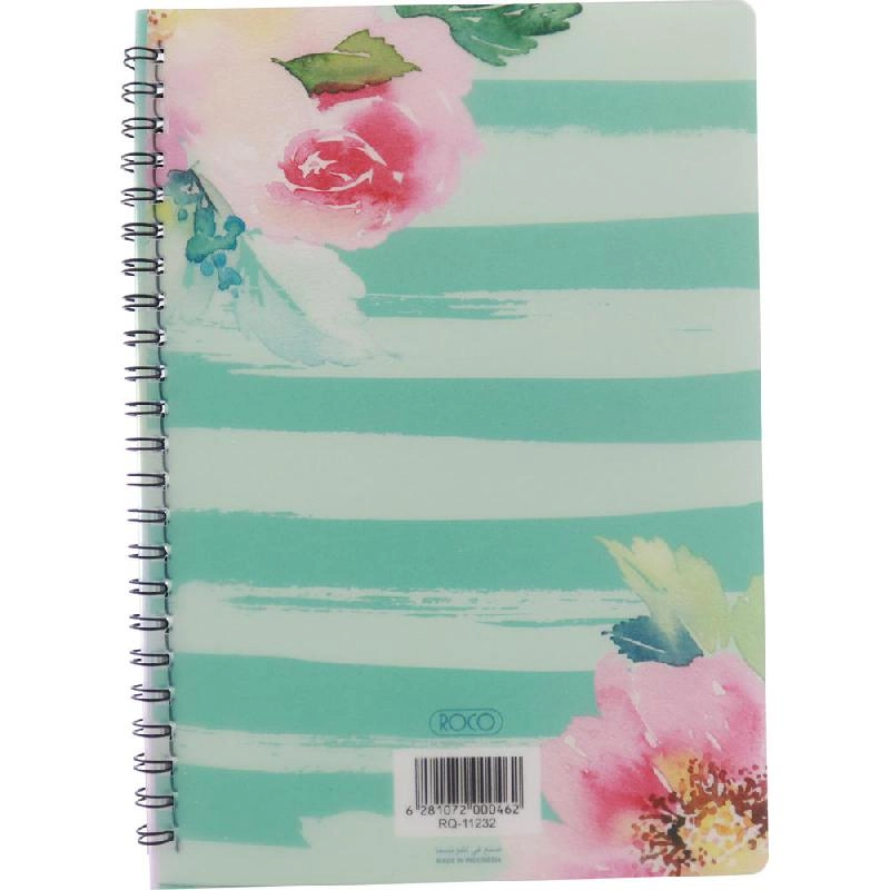 Notebook 19 X 26 cm Spiral - Grid 100 Sheets