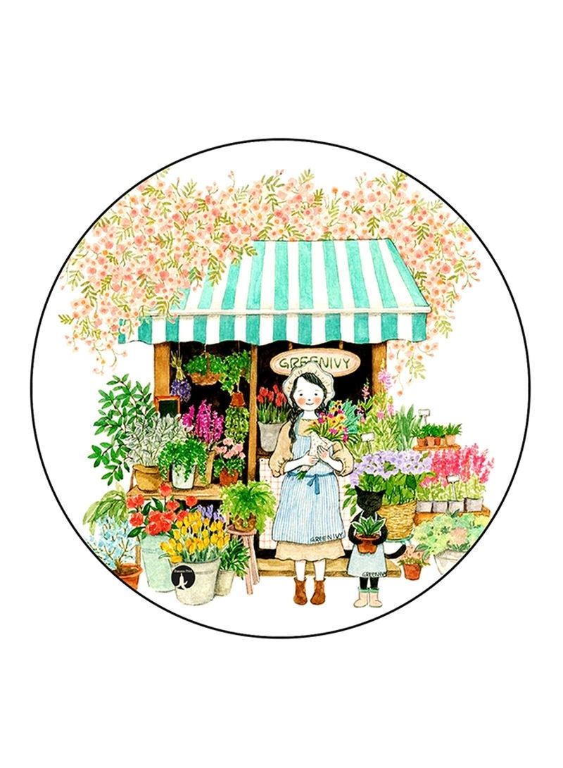 Girl Printed Mouse Pad