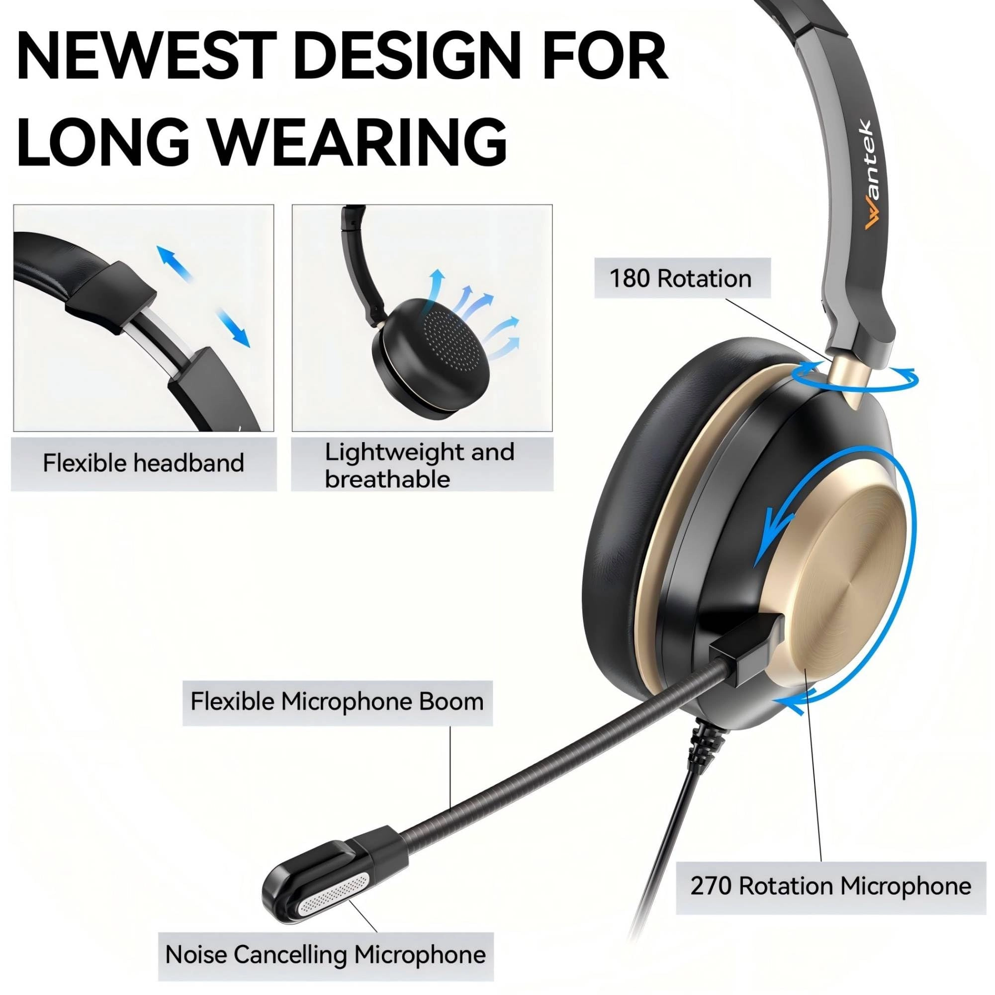600FUSB Wired Headset