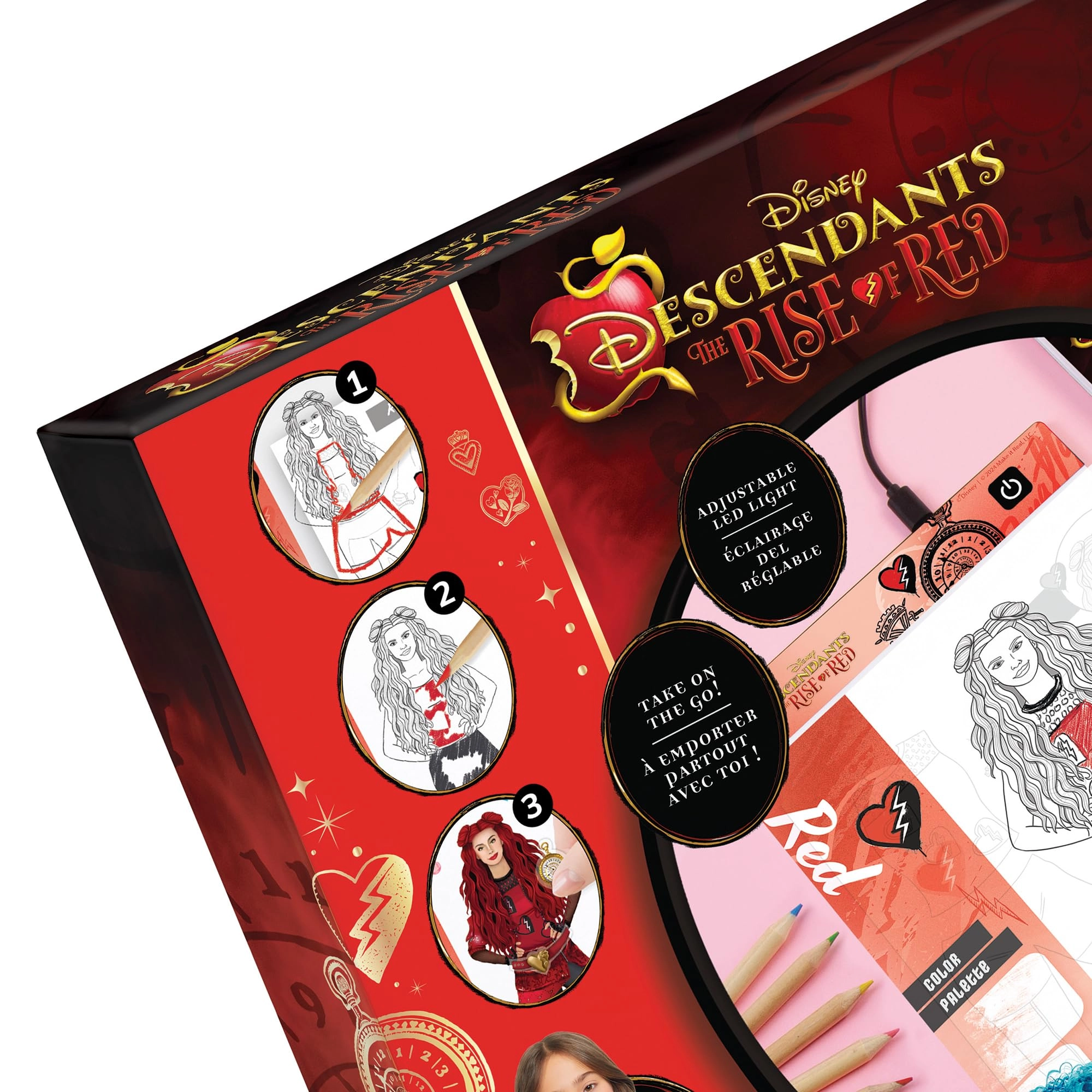 Descendants 4 Rise of Red - LED Light Board Fashion Sketching Set