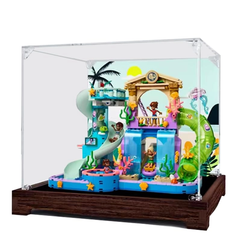 HCAEIOFJ Clear Acrylic Display Case for 42630 - Friends Heartlake City Water Park