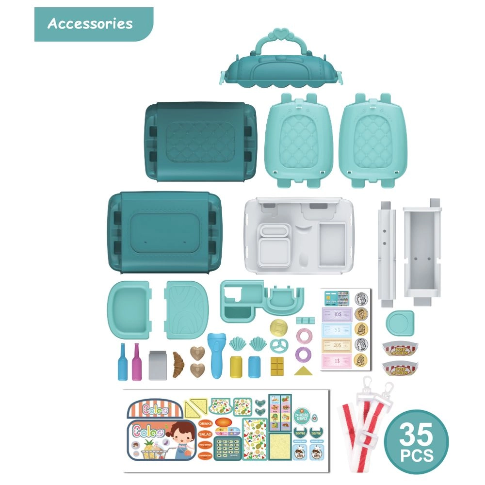 Multi Function 3 in 1 Mobile Store Toy Set - 35pcs (SBF-LS_RPST_MSGR)