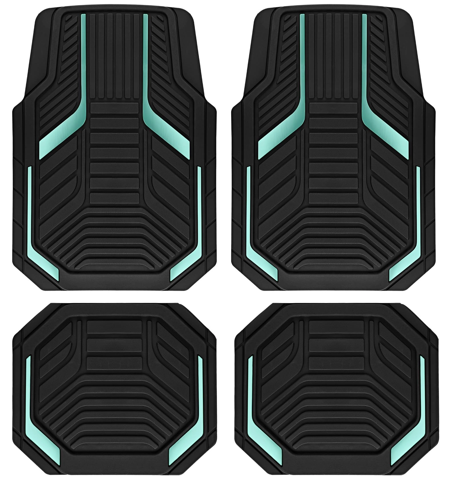 Heavy Duty Rubber Floor Mats - Pink Universal Fit