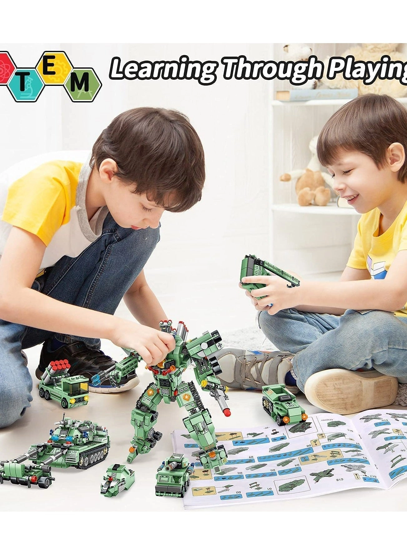 Robot Building Kit - 35 in 1 832 pcs