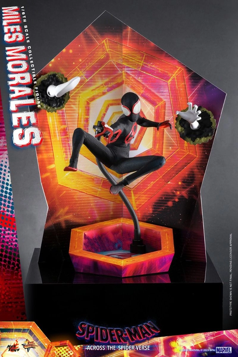 Miles G Morales - Spider-Man: Across the Spider-Verse Sixth Scale Action Figure - LED light-up Prowler gauntlets