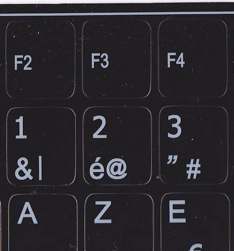 Online-Welcome Replacement Keyboard Sticker - FRENCH AZERTY