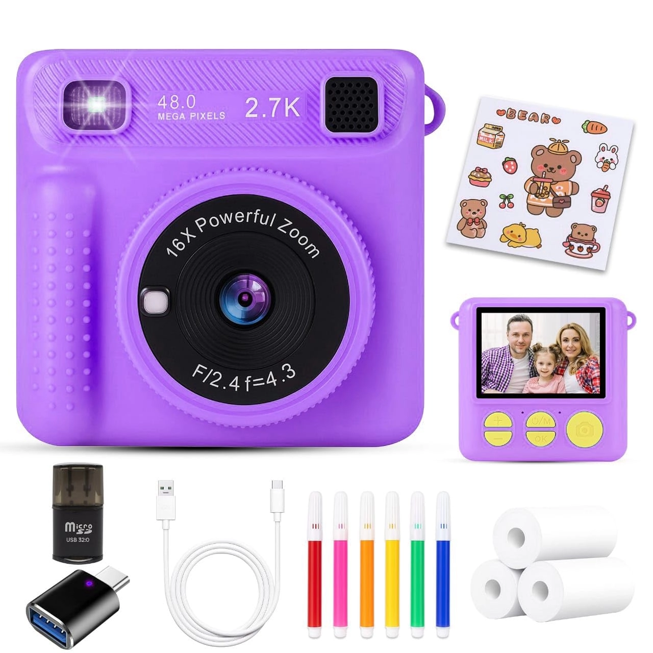 Hevenare HCK01 - 1080P 32GB Instant Print