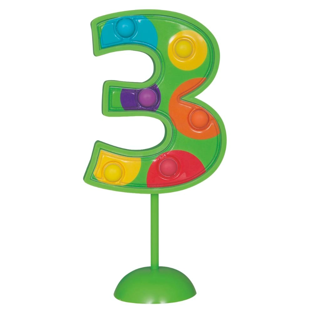 Unique Flashing Number Decoration Number 3 - 1pcs