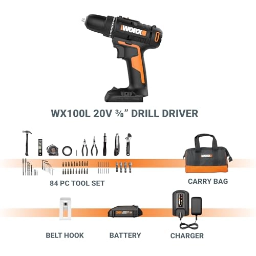 20V 3/8" Cordless Drill - 2 Amp Hours