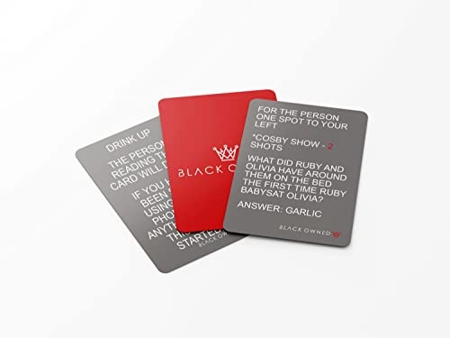 Black People Trivia Card Game - English 21 years and up 100 pieces