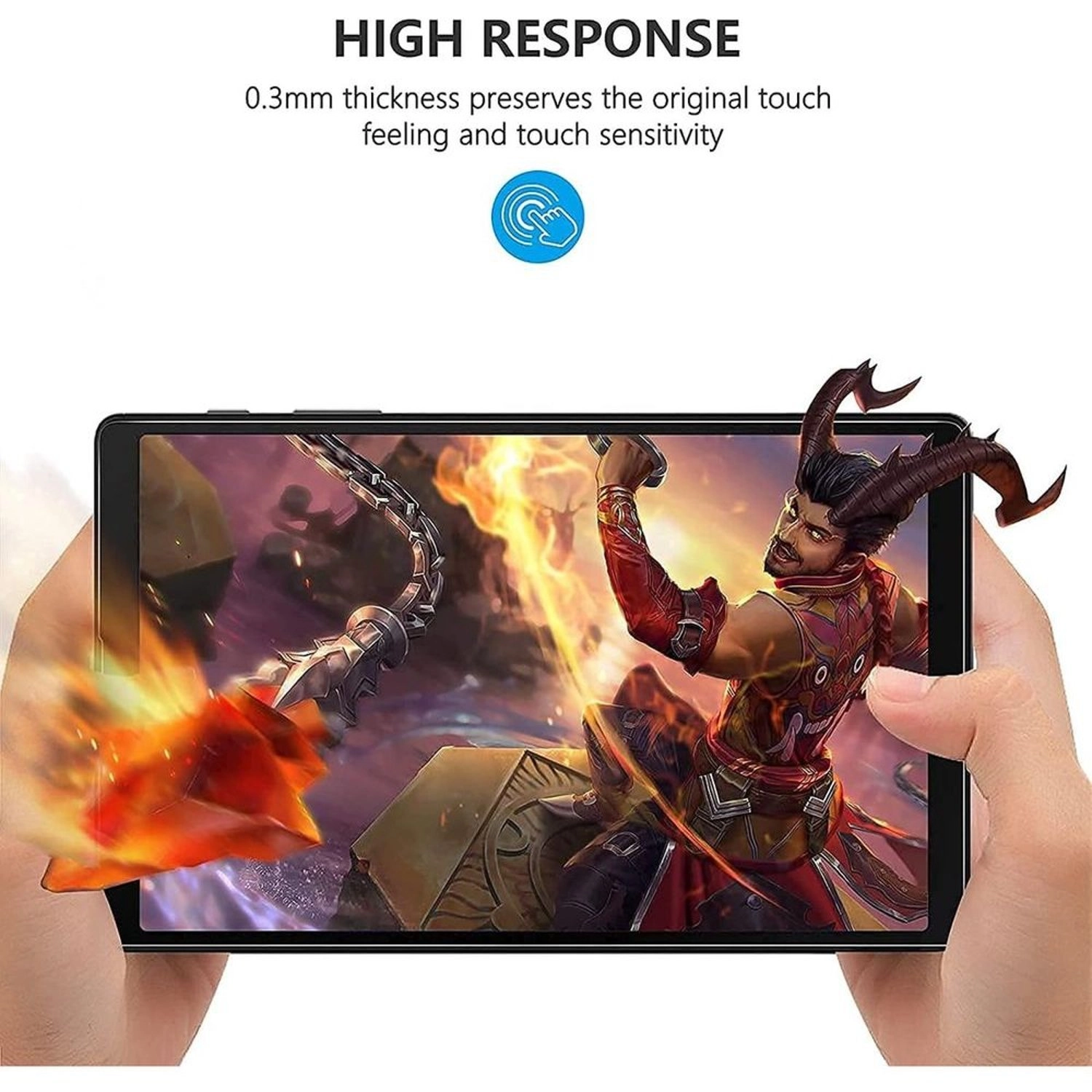 Edge-to-Edge Tempered Glass for Galaxy Tab A7 Lite