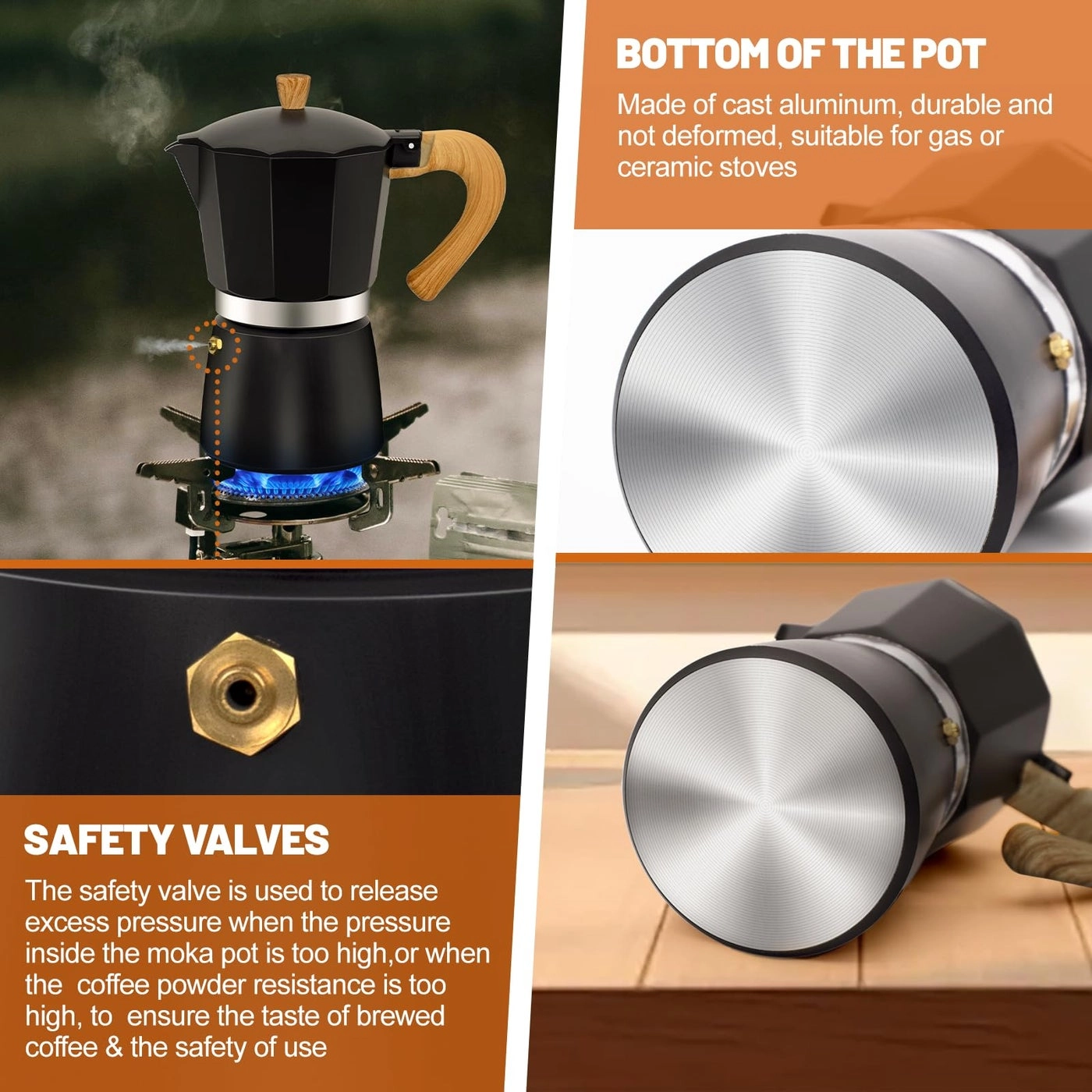 Moka Pot - Aluminum Stovetop