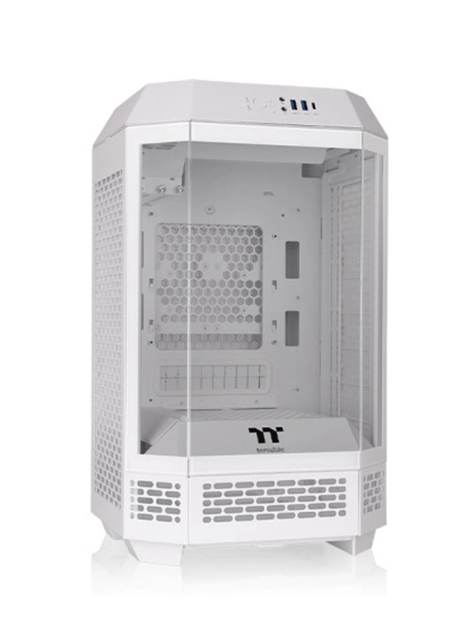 Tower 250 - Mini Tower 3mm Tempered Glass Snow White