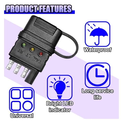 4-Way Flat Trailer Wiring Tester