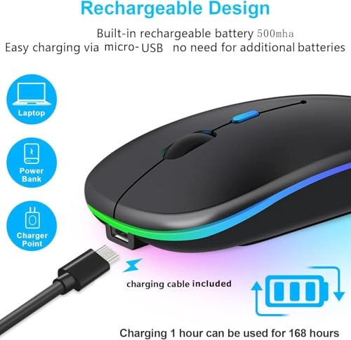 Vertical Ergonomic Optical Mouse - Bluetooth Wi-Fi