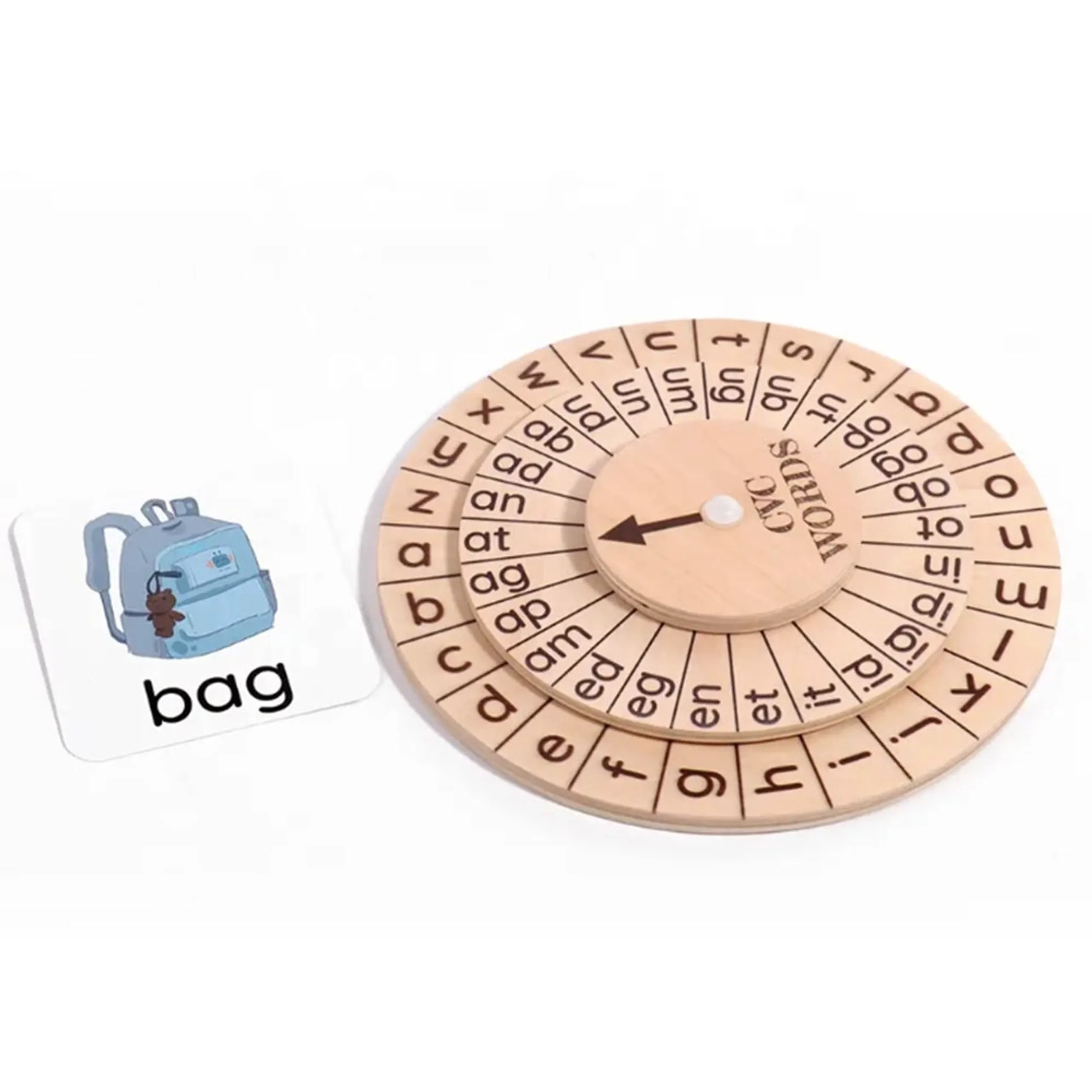 Phonics Flash Cards & Montessori Clock - 2+ Years