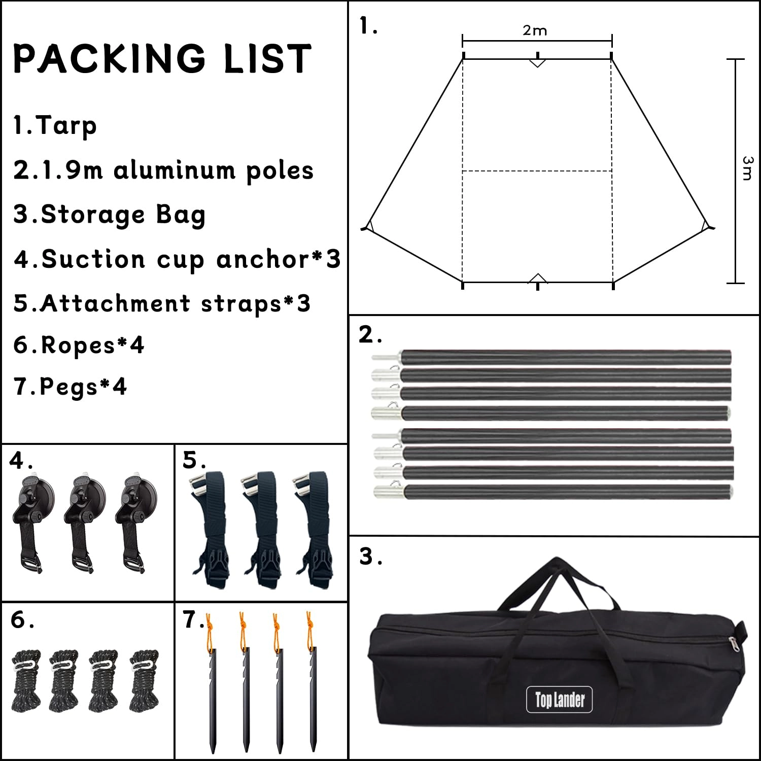Car Awning - 2x3m