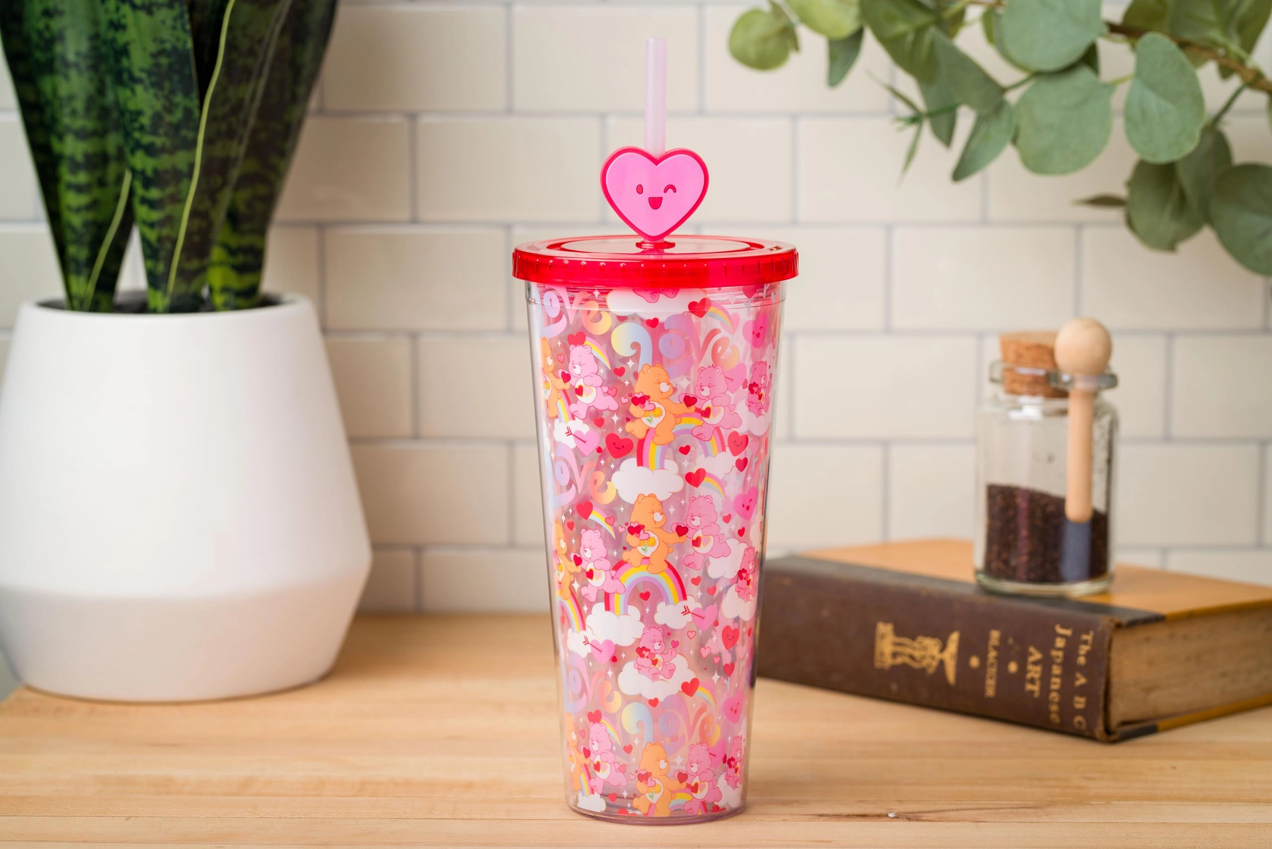 Care Bears Plastic Mug - 1.0 pcs Lid Straw