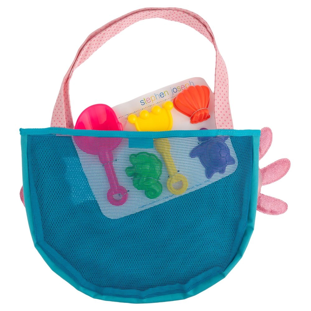Beach Tote with Sand Toy Play Set - Axolotl 5 Toys