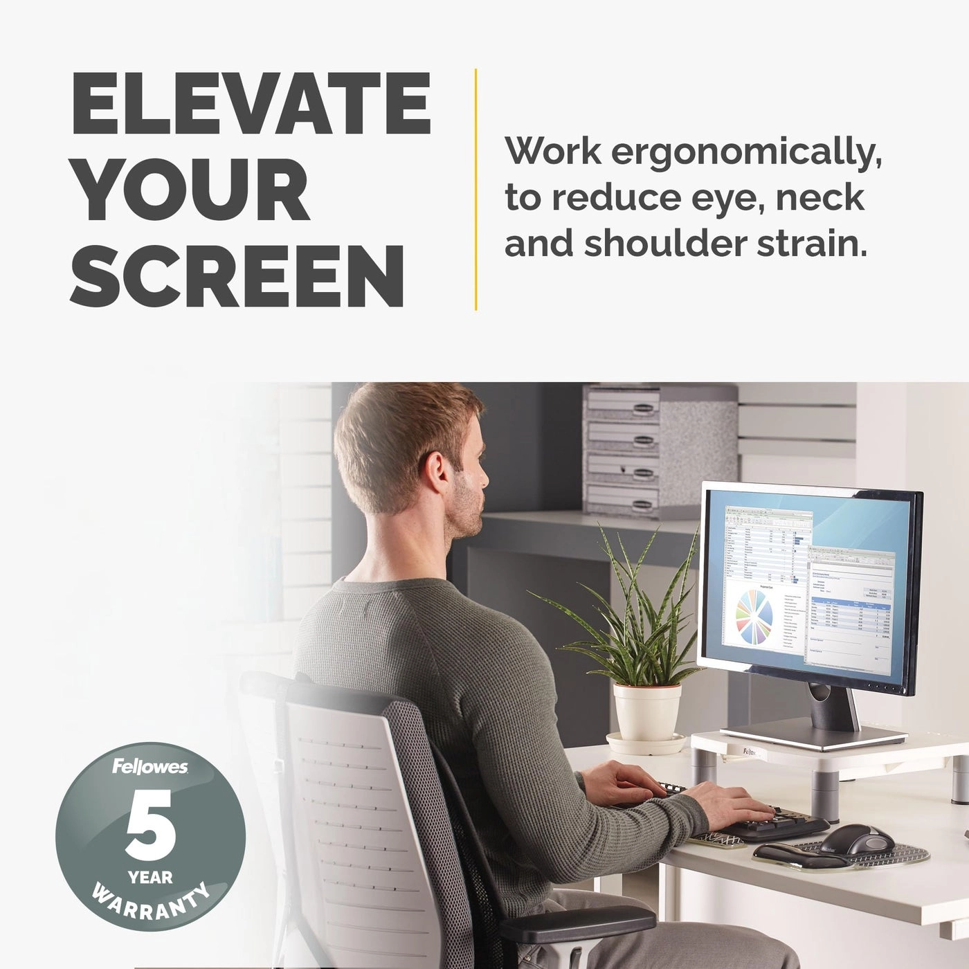 91712 Monitor Riser - 21inch