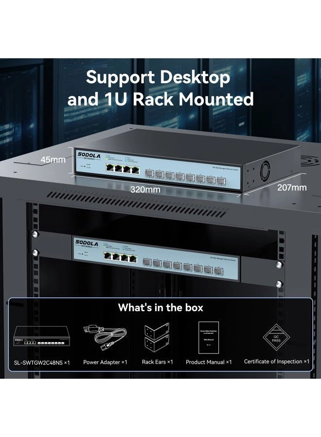 Web Managed Switch - 12-ports