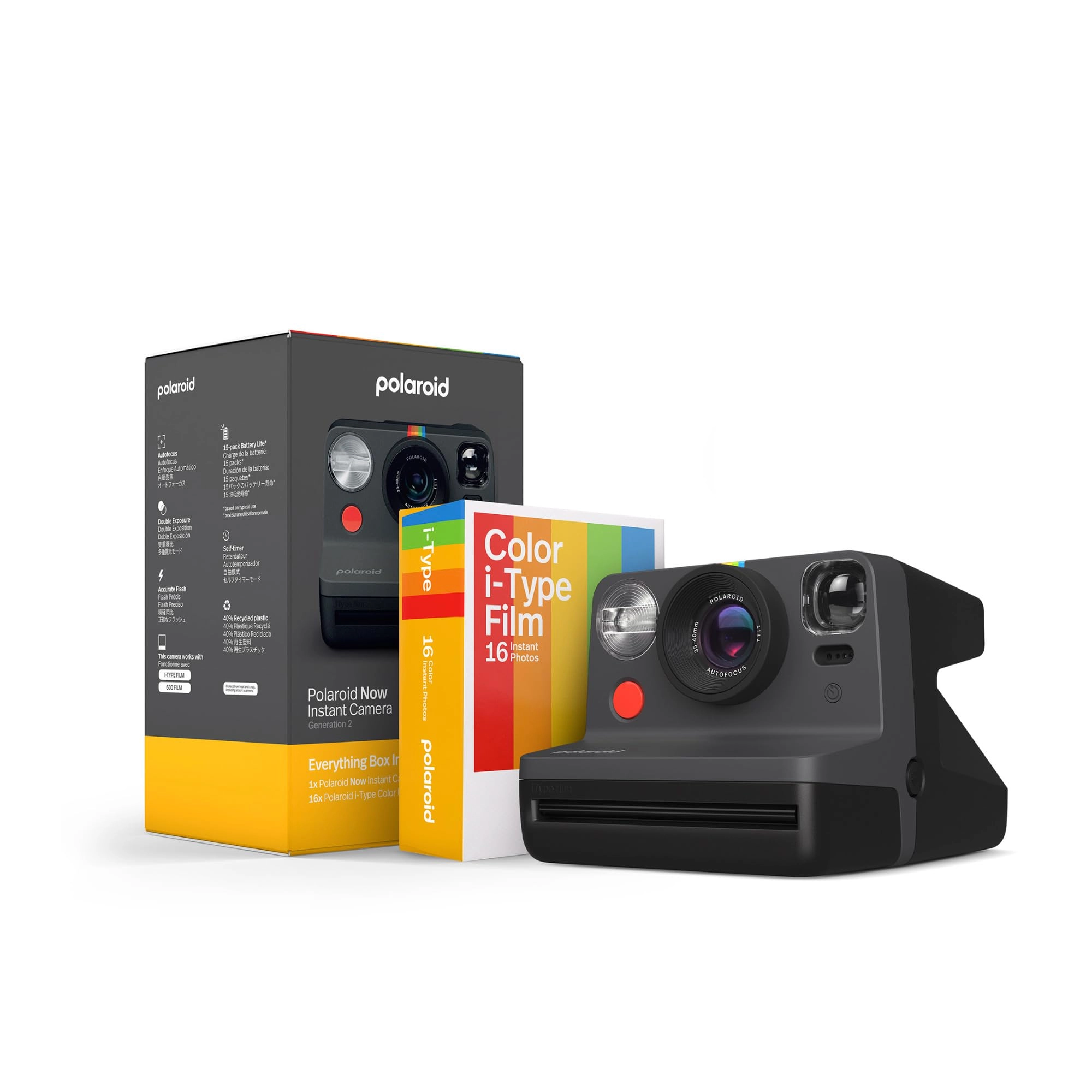 Polaroid Now Generation 2 - Autofocus Black