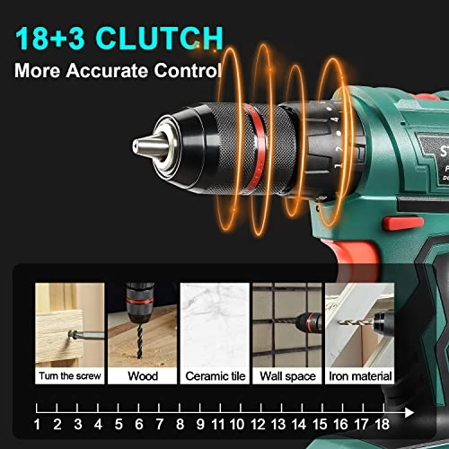 Cordless Drill Set - 2000 Milliamp Hours