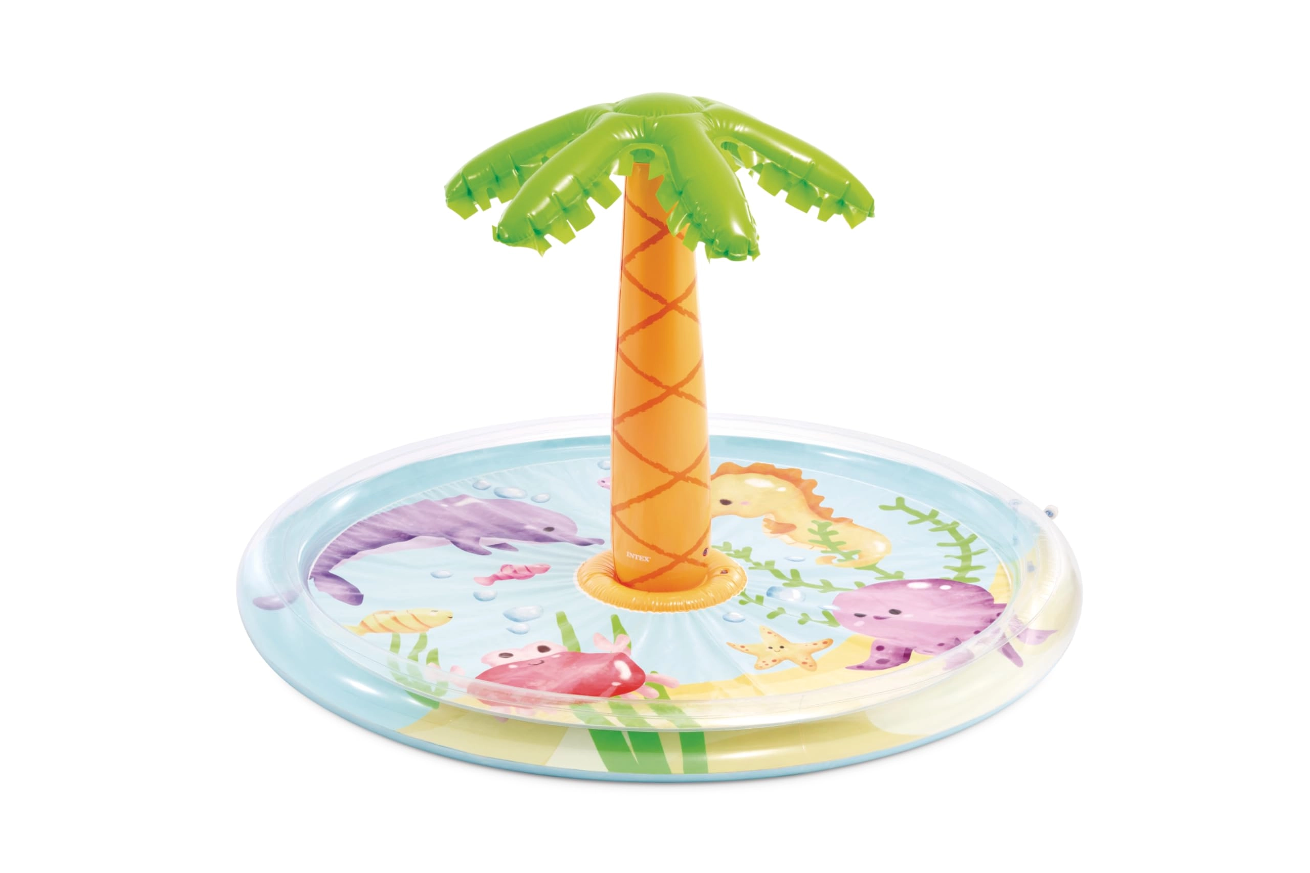 Intex Palm Tree Spray Pool - Built-In Water Jets Multicolor