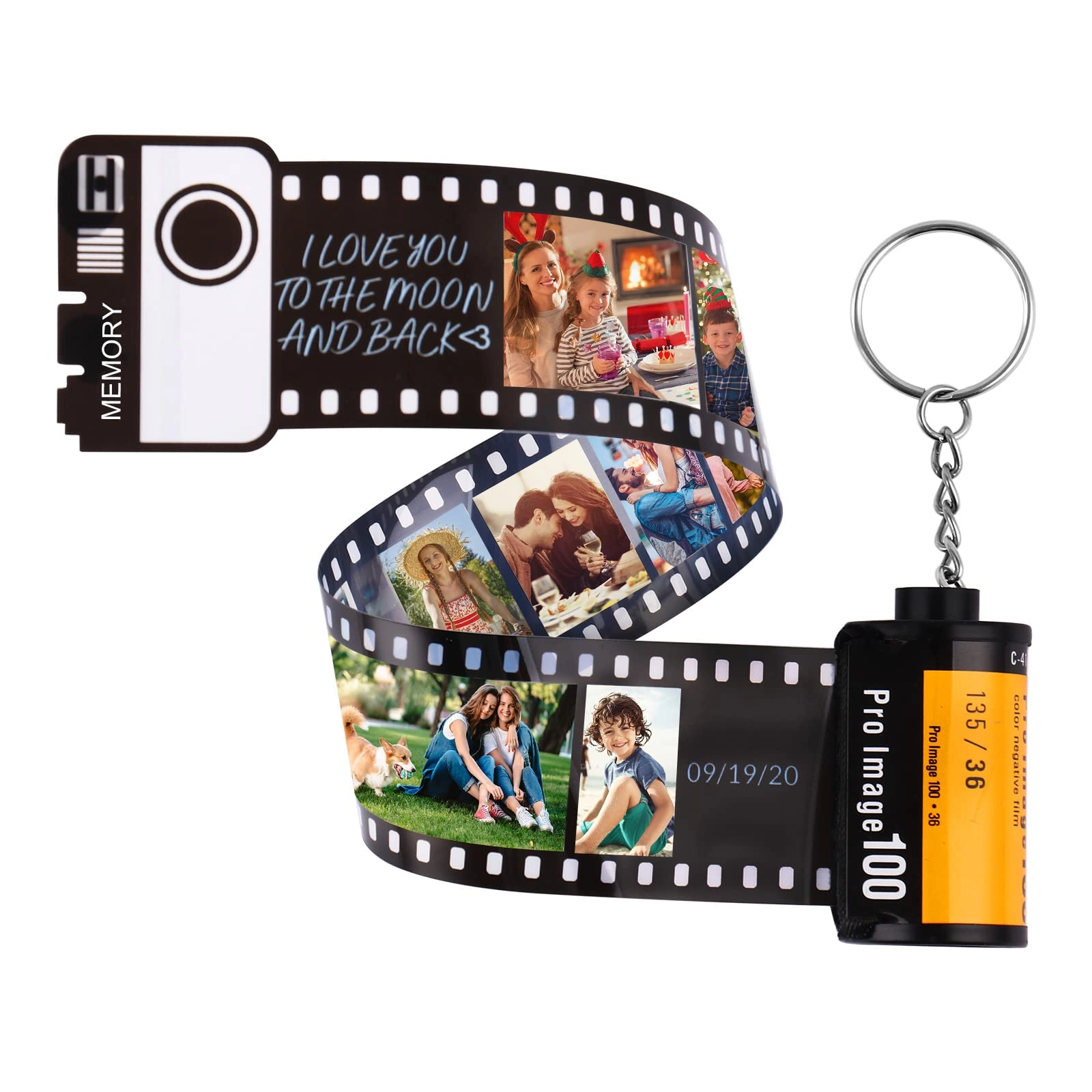 NGTSFLY Camera Film Roll Keychain