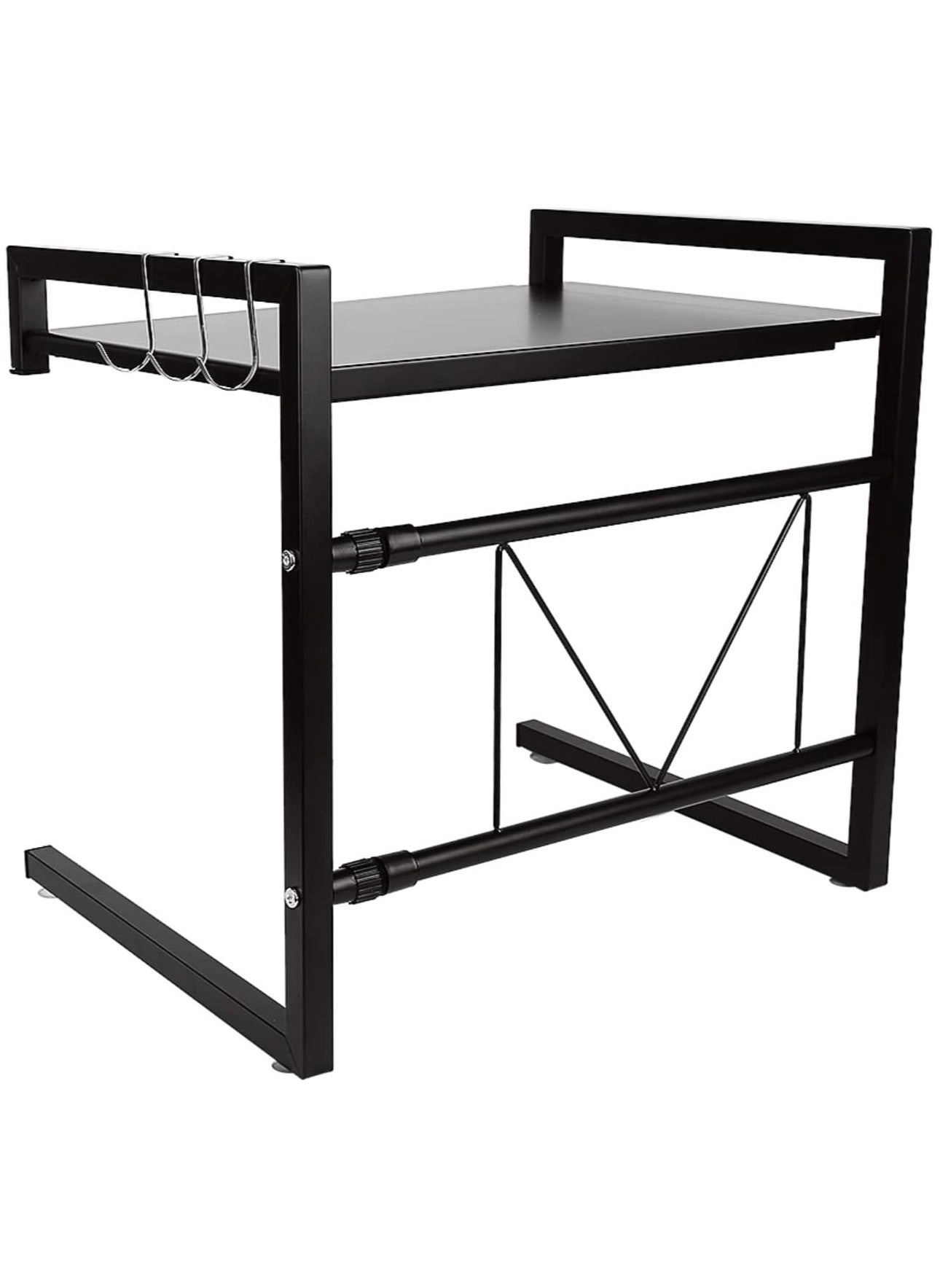 DubaiGallery Microwave Rack - 2 Shelf Up to 25kg Black