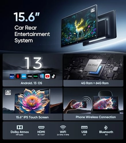 Car Headrest Monitor - 15.6 inch