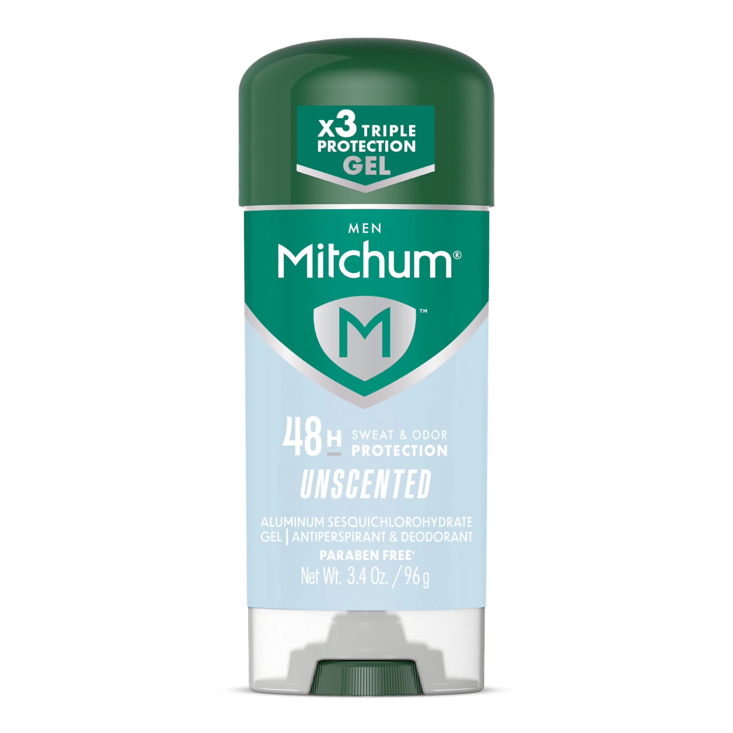 Mitchum Triple Odor Protection Antiperspirant & Deodorant Gel - Unscented 3.4 oz