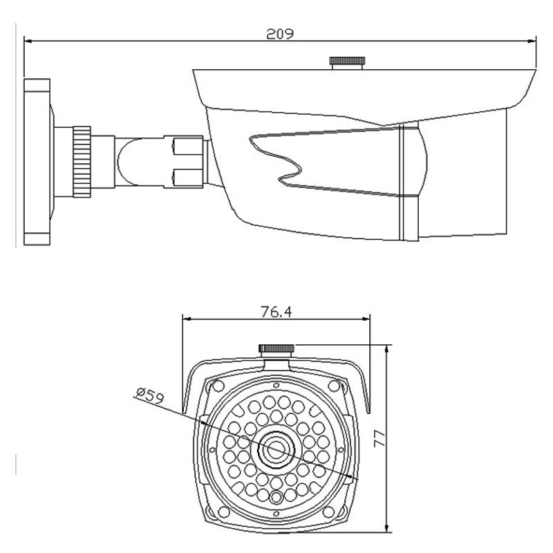 Bullet IP Camera 1280 x 960P