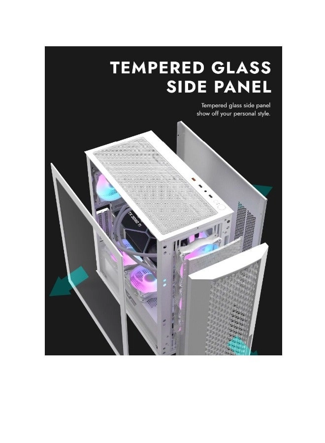 DF2100 - Tempered Glass E-ATX ATX M-ATX ITX