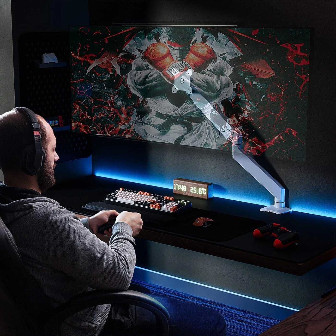 Monitor Desk Mount - Single Arm 17 - 49 Inch VESA 75 x 75 - 100 x 100 mm