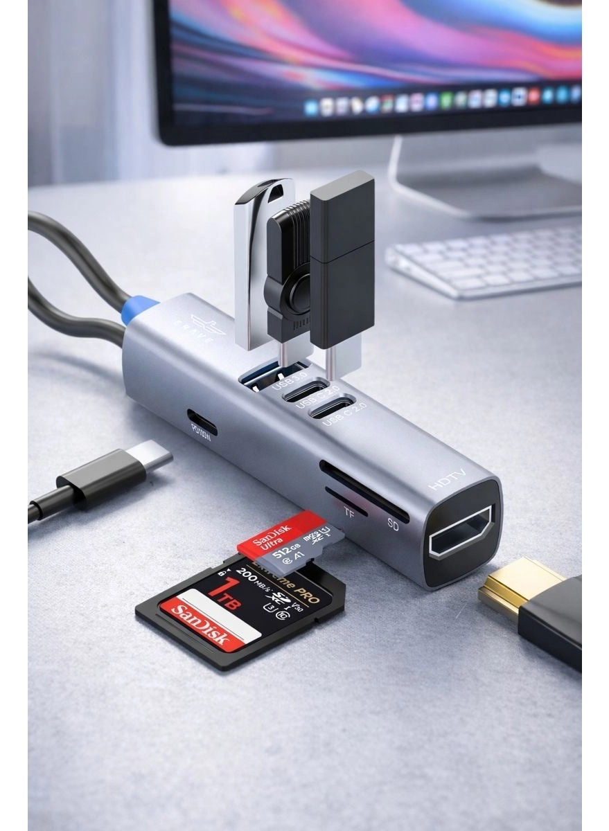 Brave BH-07 - 7-in-1 4K HDMI 100W PD