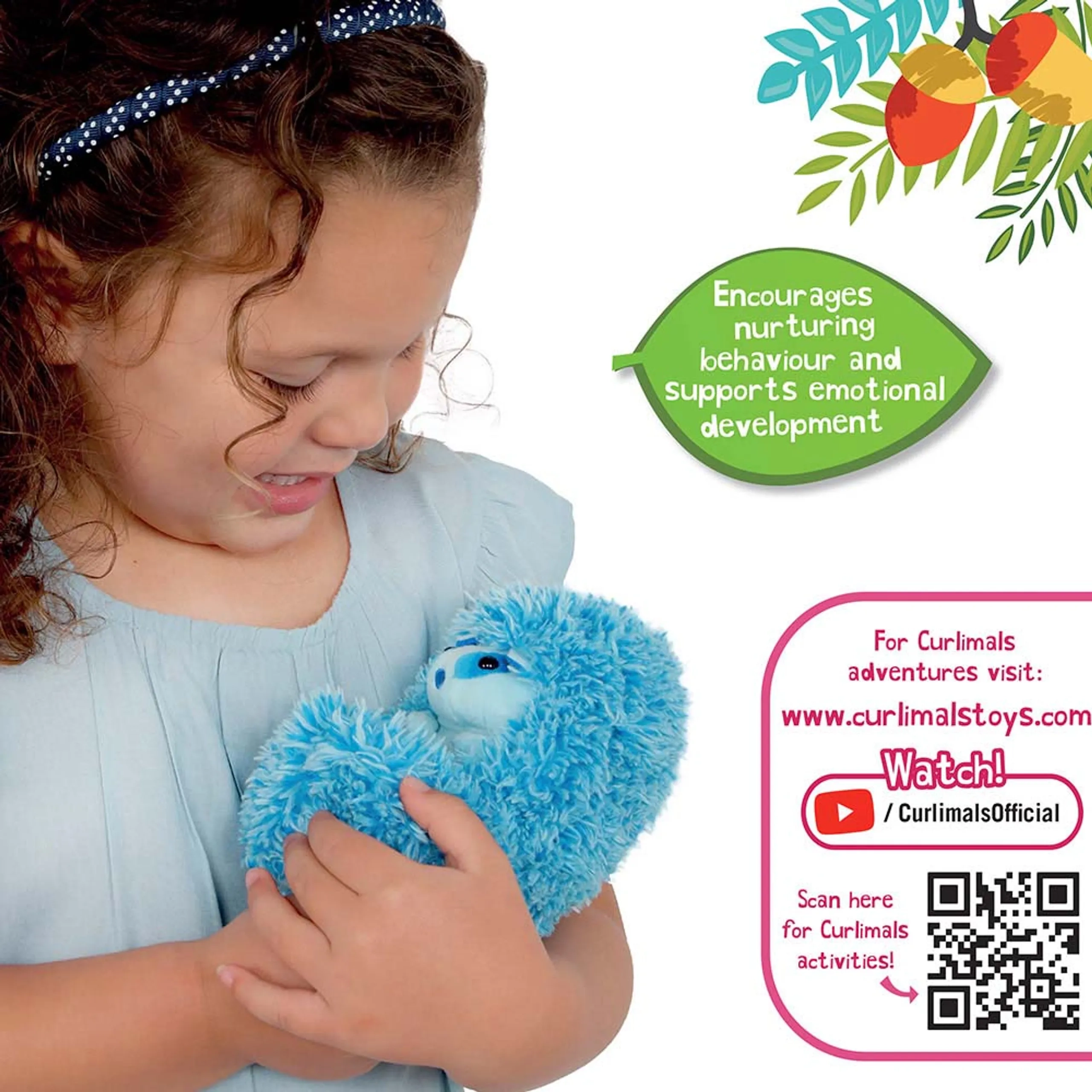 Curlimals The Badger - Blue 3 years+