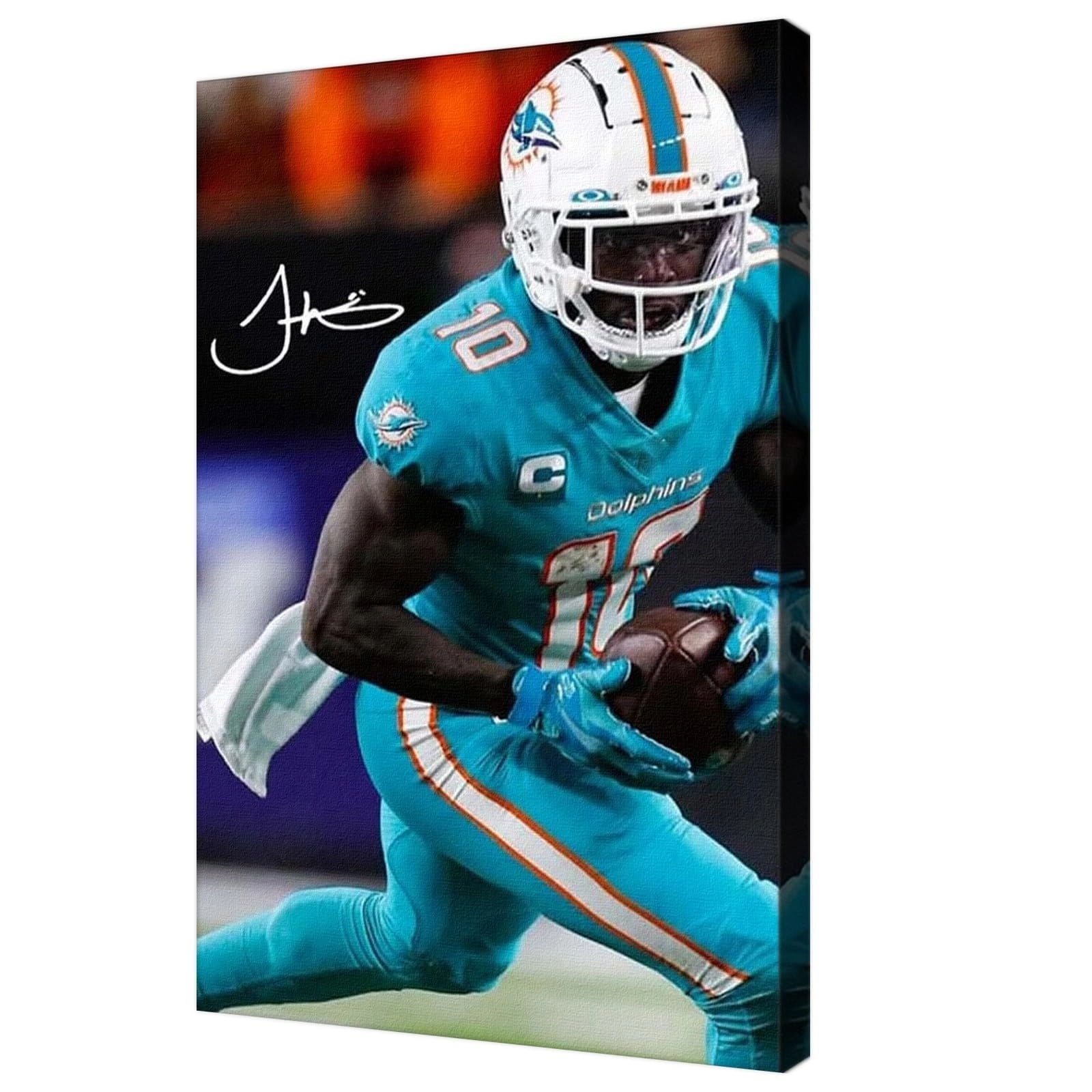 whzkcyh Tyreek Hill Poster - Canvas 16 x 24 in Framed