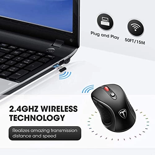 Wireless Bluetooth Gaming Mouse - USB