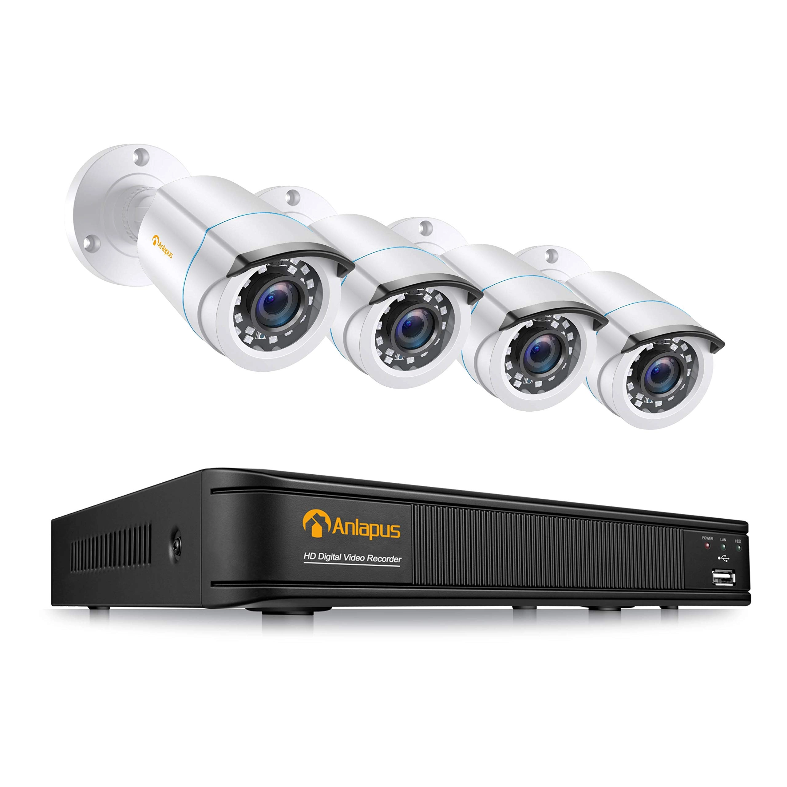 Anlapus 1080P DVR + Bullet Camera - 8 channels