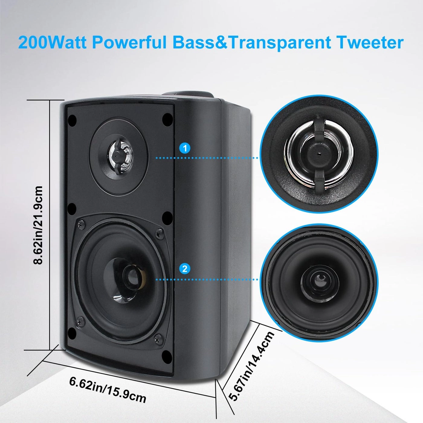 Passive Outdoor Speakers - 200Watt