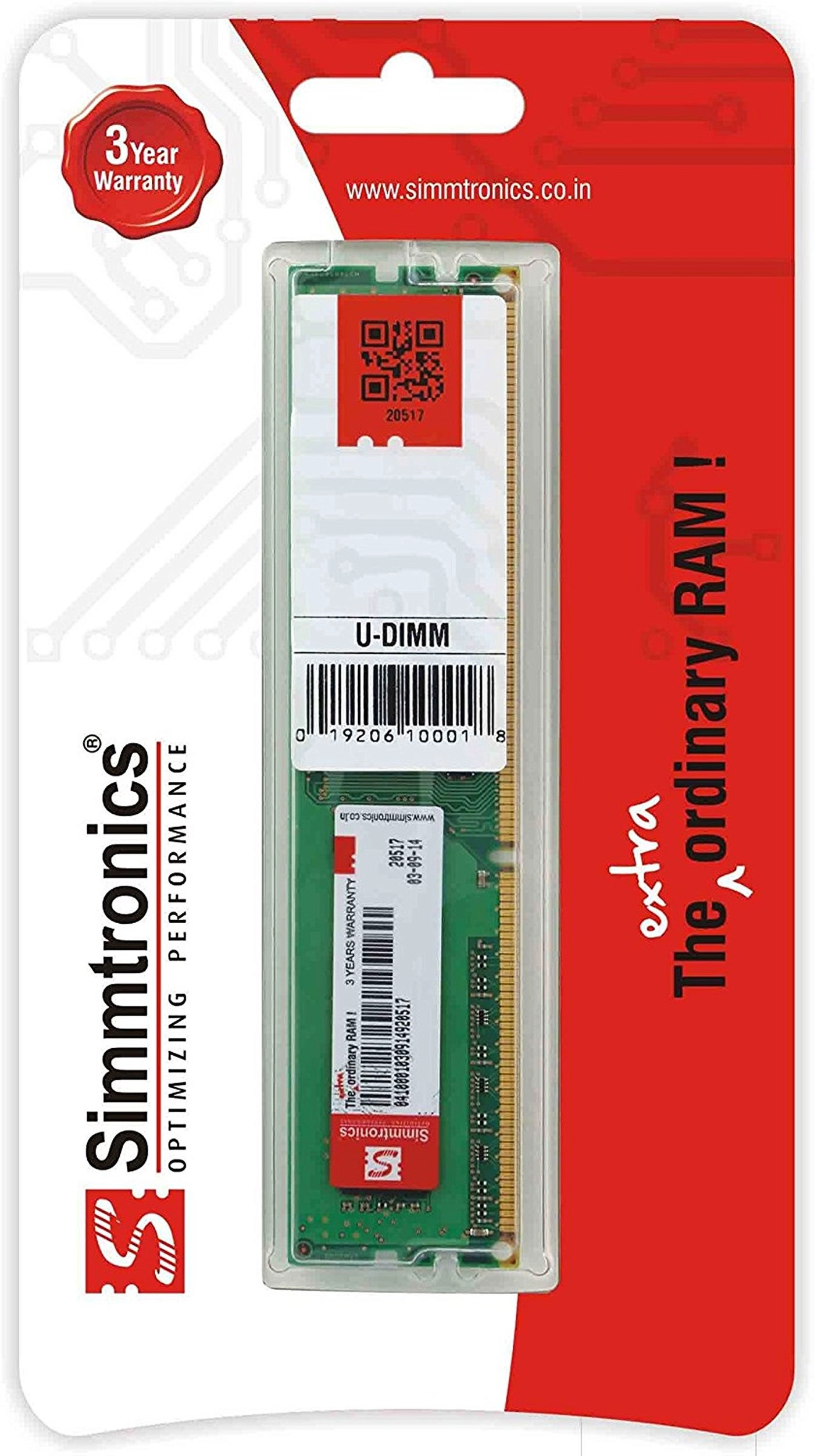 Simmtronics DDR3 Desktop RAM - 8GB 1600MHz