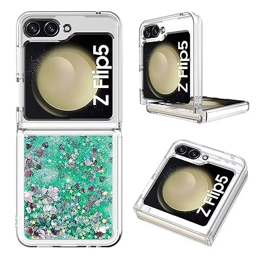 Sparkle Floating Liquid Case - Polyurethane Silicone for Samsung Galaxy Z Flip 5