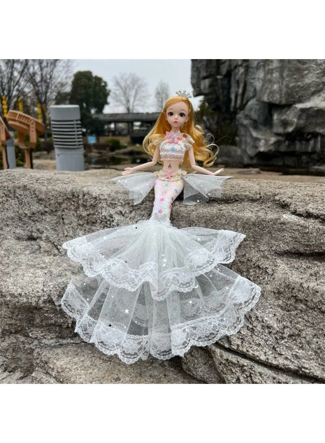 Mermaid Doll - Princess Lace Fish White