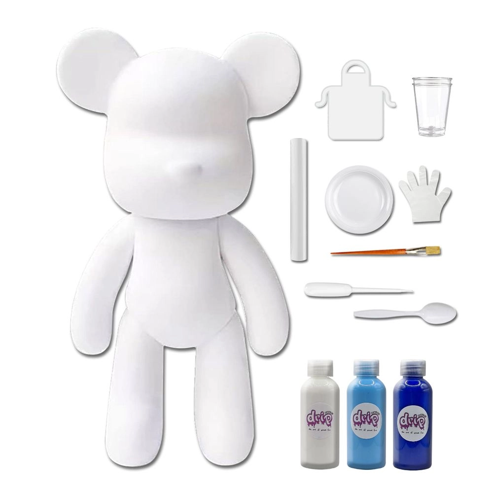 DIY Fluid Paint Bear - Complete Kit 23 cm