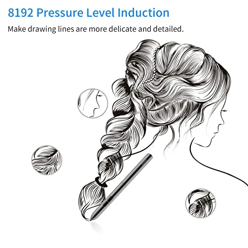 Graphics Drawing Tablet - 10x6 Inch 8192 Levels