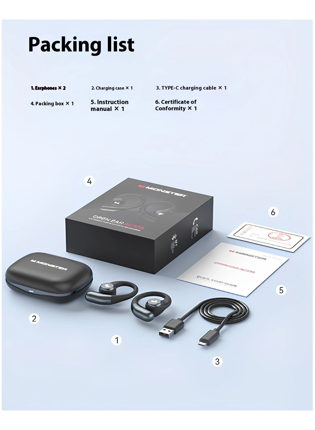 Open Ear AC336 Wireless Headphone