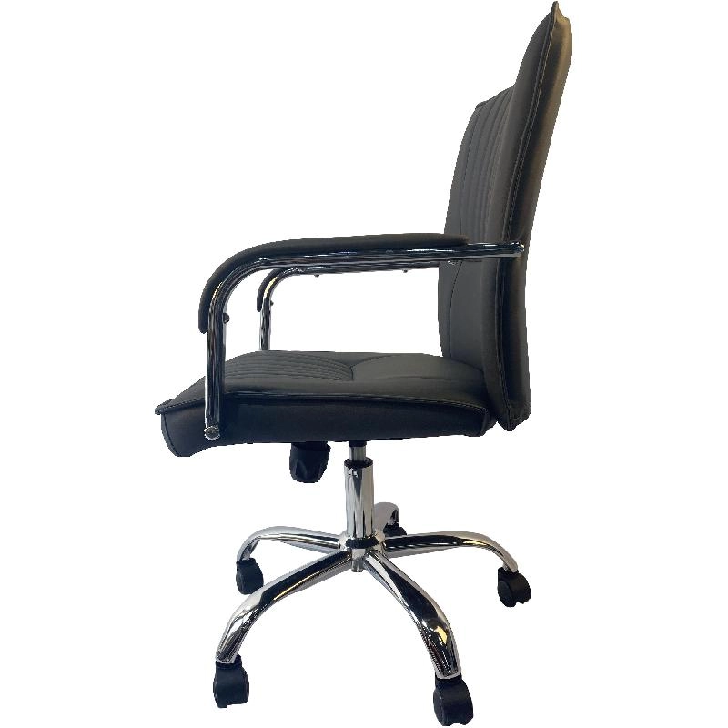 Executive Chair - Black PU Leather in Plastic Frame